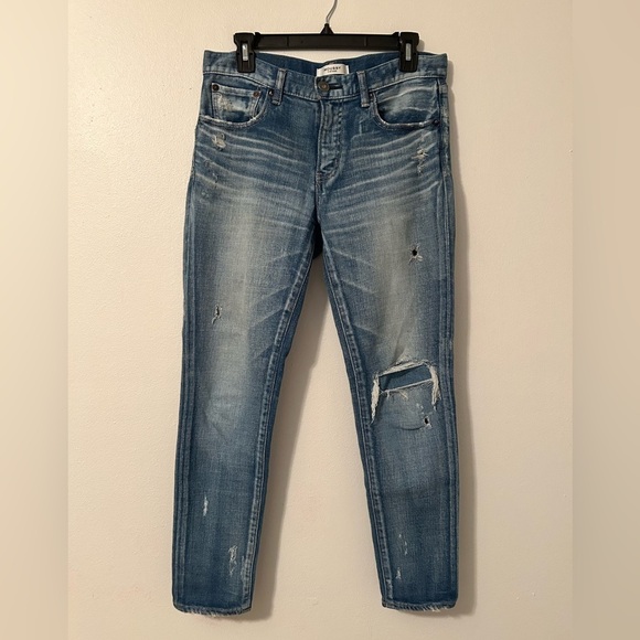 Moussy Vintage Li Howa Jeans 27‎ Distressed Stretch Light Wash Japan - Picture 1 of 16